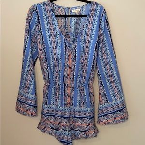 Long sleeve romper